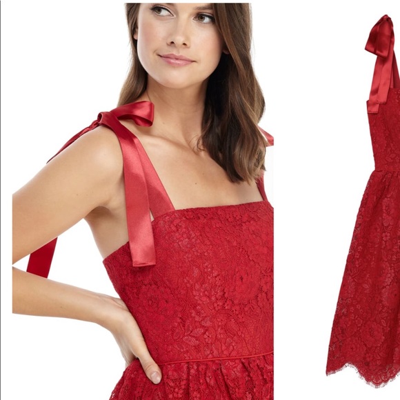 NWT GAL MEETS GLAM Lucia Satin Strap Lace - Picture 8 of 16